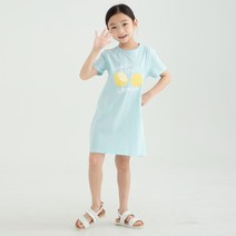 롤리트리 아동 순면 레몬 반팔 원피스