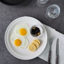 보울보울 볼볼 오리진 디너 플레이트, 스노우화이트, 1개