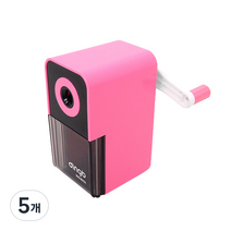 투영디자인 2단계 심조절 연필깎이, 핑크, 5개