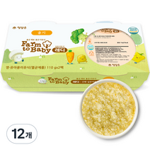 팜투베이비 레디 실온이유식 중기 닭고기비타민죽, 110g, 12개