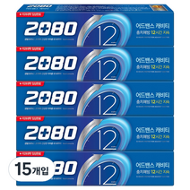 2080 어드밴스 캐비티 치약, 160g, 15개