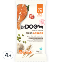 닥터독 시니어 양고기 사료, 4개, 250g, 연어