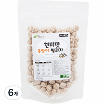 그린원푸드 유기농 옹알이 유아 쌀과자, 현미맛, 30g, 6개