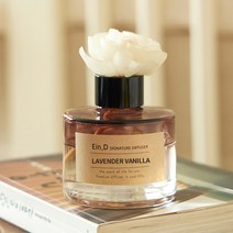 에인디 시그니처 차량용&실내용 대용량 디퓨저 디퓨저+플라워스틱 110ml, 라벤더바닐라