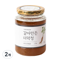 이고장식품 갈아만든 더덕청, 500g, 2개