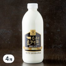 강훈목장 수제요거트 플레인, 1000ml, 4개