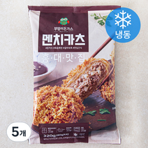 부엉이돈가스 멘치 카츠 (냉동), 320g, 5개