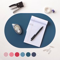 에이드엘 슬림 실리콘 테이블매트 캡슐 2p, 가로 386mm x 세로 262mm x 두께 1.8mm, 터키블루