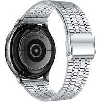 하마테 갤럭시워치 호환 고급 스테인리스 스틸 메탈스트랩 20mm, 실버