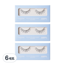 피카소 아이미 상은언니 인조 속눈썹, 6세트, 12호 큐트 악센트