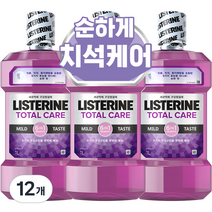 리스테린 토탈케어 마일드 구강청결제, 1000ml, 12개