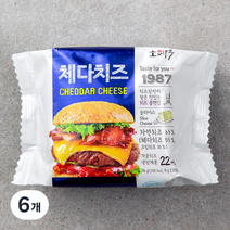 소와나무 체다치즈 22매입, 396g, 6개
