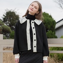 여성용 POINT BUTTON KNIT CARDIGAN