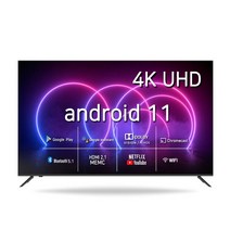 시티브 4K UHD 구글 안드로이드 11 HDR TV, AGUM6500, 164cm, 방문설치, 벽걸이형
