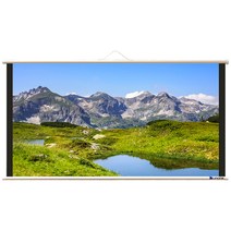 윤씨네 와이드 족자형 16:9 끈타입 스크린 1328 x 747 mm, J-SH60