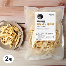 마켓밀러 부드러운 속살 손질 황태채, 300g, 2개