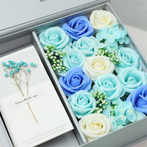 데코코마니 조화 정성가득 용돈박스, 블루