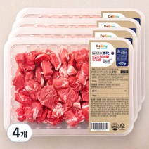 딜리조이 호주산 소고기 척아이롤 국거리용 (냉장), 400g, 4개