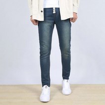 엣지애 남성용 허리밴딩 물결무늬 청바지 MCPIN8061S9