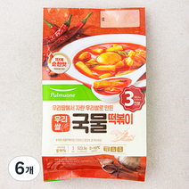 풀무원 우리쌀 국물떡볶이 3인분, 523.5g, 6개