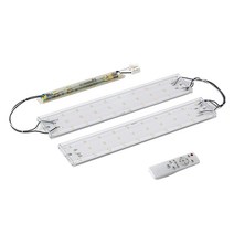 룸인 FPL 36W 형광등 2등 대체용 스마트 리모컨 밝기조절 + 색상변환 LED DIY 모듈 50W 세트, 1세트