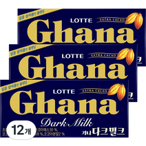 가나 다크밀크 초콜릿, 70g, 12개