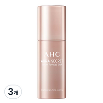 AHC 아우라 시크릿 세럼 톤업 스틱 SPF50+ PA+++ 11g, 살구빛, 3개