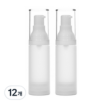 에어리스 반투명 PP 진공 에센스 용기 30ml, 12개