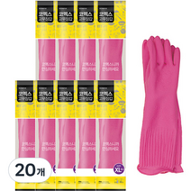 코멕스 고무장갑 양손착용, 코멕스 고무장갑 대(XL), 특대(XL) 이상, 20개