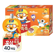팔도 뽀로로 홍삼쏙쏙 오렌지맛, 오렌지, 40개입