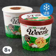 롯데웰푸드 위즐 바닐라피칸 아이스크림 (냉동), 660ml, 8개