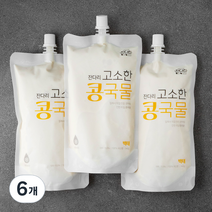 잔다리 고소한 콩국물, 340g, 6개