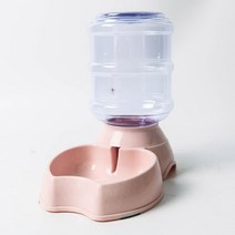 딩동펫 반려동물 반자동 애플급수기, 1개, 핑크