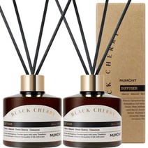 멈칫 바이오톡스 디퓨저 200ml x 2개 + 리드스틱 8개, 블랙체리