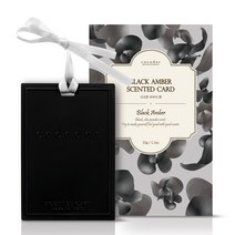 코코도르 솔리드 카드형 옷장 방향제 11g x 3p 세트, 블랙엠버