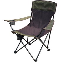 지오프리 하이랜드 암레스트 캠핑체어, 브라운, 1개