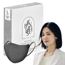 비앙브리제 프리미엄 에어슬림 마스크 대형 KF94, 10개입, 1개, 얼티밋 그레이