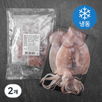 알찬해 국산 개별 포장 손질 통통 오징어 (냉동), 600g, 2개