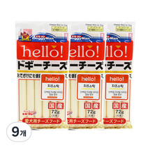 도기맨 헬로 치즈 스틱 강아지 간식 6p, 9개, 치즈맛