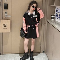 오렌지다몸 여아용 1886 야구점퍼 하트 치마 세트
