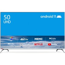 더함 4K UHD LED HDR 안드로이드 11 스마트 TV 127cm(50인치) TA504-AVN22CB 스탠드형 자가설치