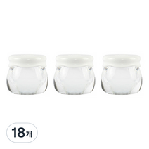 할로뷰티 꿀단지 크림 공병, 투명, 18개