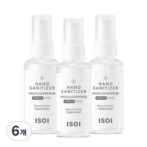 아이소이 핸드클리너 세트, 60ml, 6개