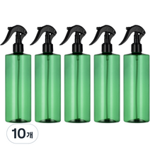 헤어 스프레이 분무 공병 500ml, 검정(캡) + 그린(용기), 10개