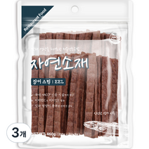 자연소재 반려견 스틱 간식, 장어, 460g, 3개