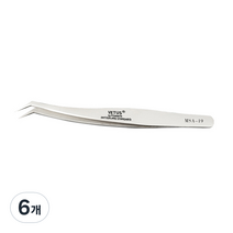 비투스 속눈썹 연장 핀셋 고급형 MSA-19, 혼합색상, 6개