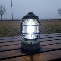 나스카피 감성캠핑 클래식 LED 랜턴, 그린(랜턴), 투명(전구), 1개