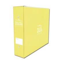 메이커리 파스텔 바인더 포토앨범 소형, 레몬(앨범), 블랙(내지), 25매