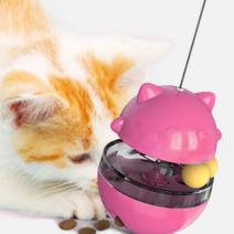 딩동펫 냥냥이 트랙 스낵볼, 핑크, 1개