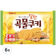 청우식품 알찬곡물쿠키 2p, 200g, 6개